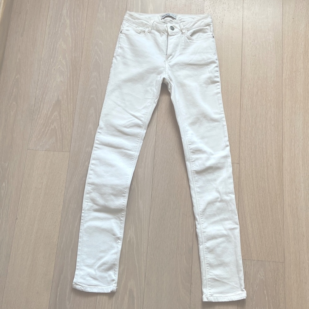 Zara Z1975 white denim jeans size 04